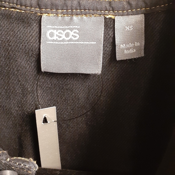 ASOS DESIGN Denim overshirt with splatter wash. - Picture 4 of 5